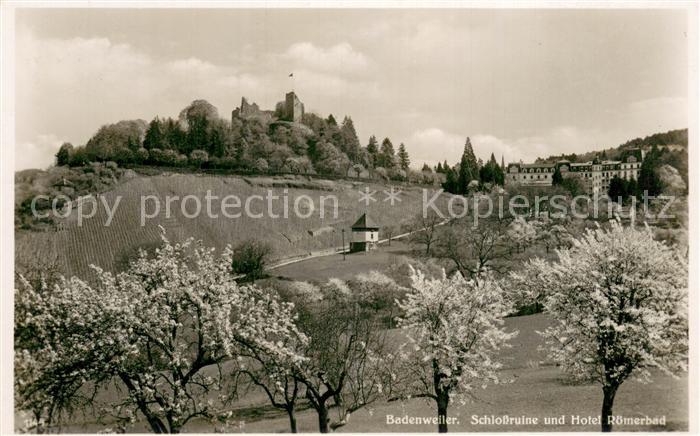 BADENWEILER BW Schlossruine und Hotel Roemerbad