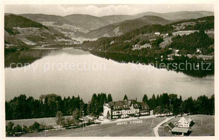 TITISEE Schwarzwald BW Wolfs Hotel Titisee Fliegeraufnahme