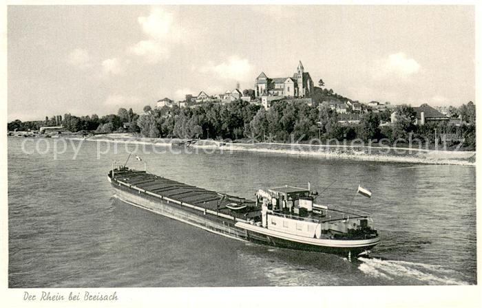 Breisach Rhein Frachter Breisacher Muenster