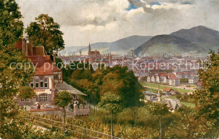 Freiburg Breisgau Blick vom Lorettoberg