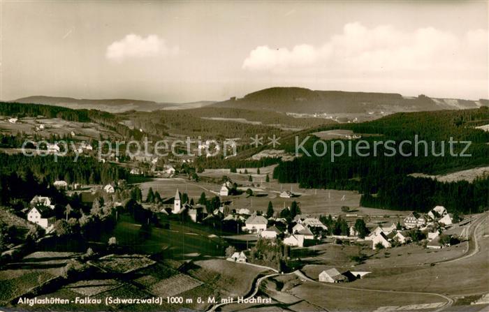 Falkau Altglashuetten Fliegeraufnahme