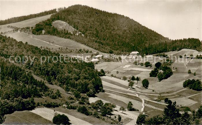 Schoenau Schwarzwald Gasthaus Pension Haldenhof Fliegeraufnahme