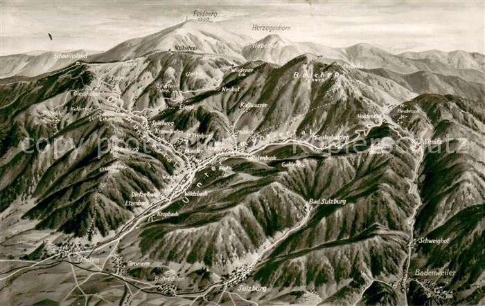 Muenstertal  Schwarzwald Panoramakarte