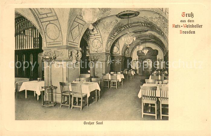 Dresden Elbe Rats Weinkeller Grosser Saal