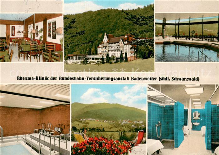BADENWEILER BW Rheumaklinik der Bundesbahn Versicherungsanstalt Gastraum Hallenb