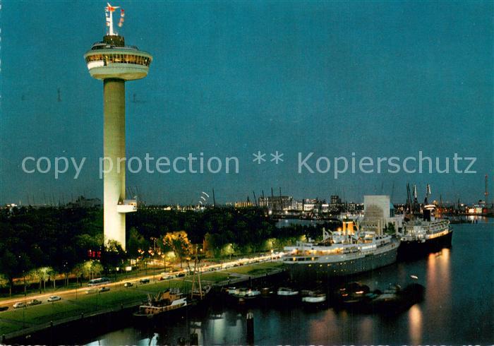 Rotterdam Euromast met gezicht op Parkhaven