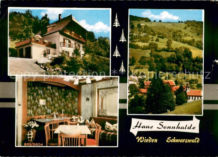 Wieden Schwarzwald Haus Sonnhalde Gaststube Panorama