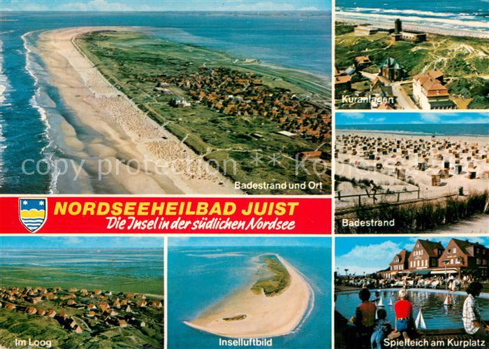 Juist Nordseebad Fliegeraufnahmen Kuranlagen Im Loog Spielteich