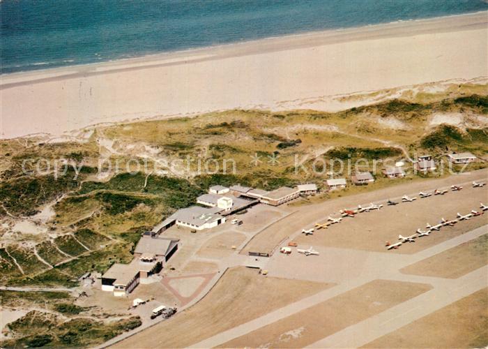 Juist Nordseebad Flugplatz und Restaurant Fliegeraufnahme