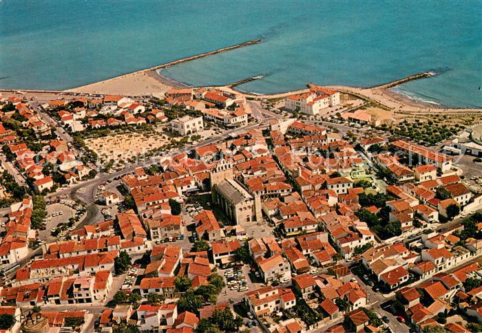 Les Saintes-Maries-de-la-Mer La Camargue Vue generale aerienne