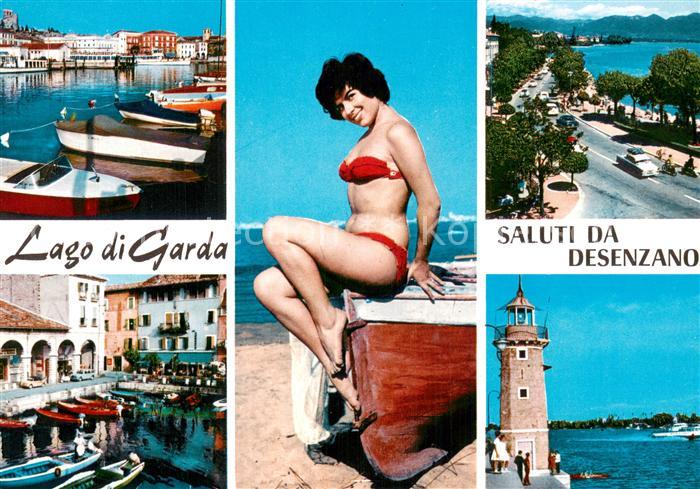 Garda Lago di Garda Hafenpartien Leuchtturm Uferstrasse Model