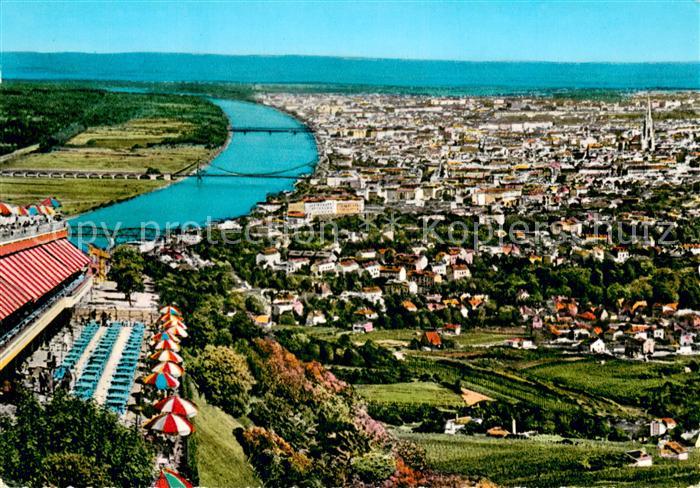 Wien AT Blick vom Kahlenberg auf Wien und Donau