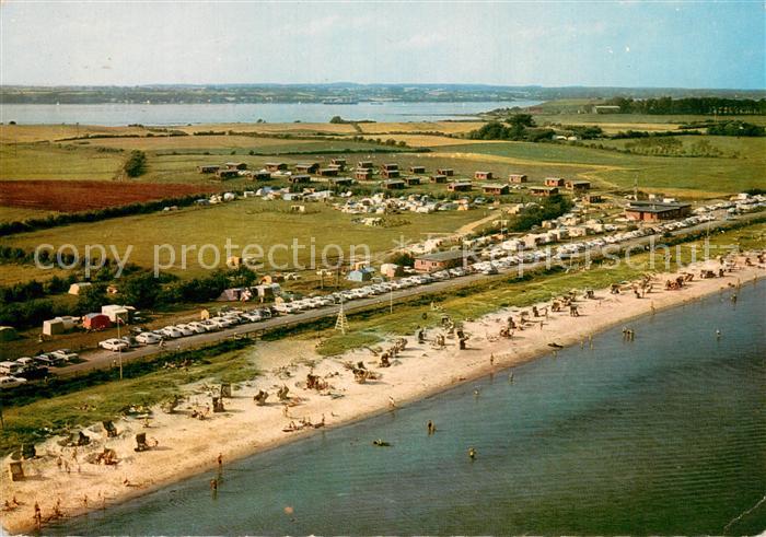 Gluecksburg Ostseebad Campingplatz Holnis Fliegeraufnahme