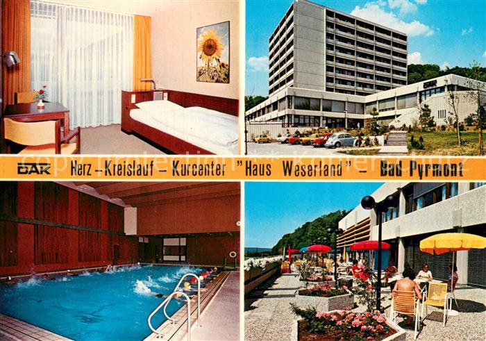 Bad Pyrmont DAK Herz Kreislauf Kurcenter Haus Weserland Zimmer Hallenbad Terrass