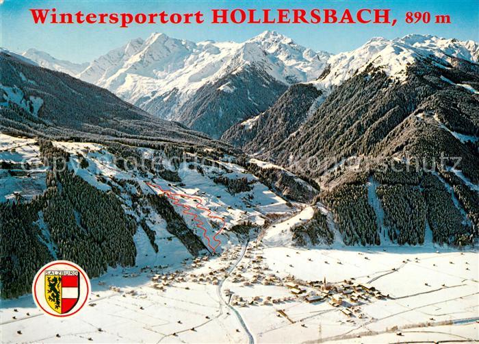 Hollersbach Pinzgau Skilifte Rodelbahnen Eisschiessbahnen Fliegeraufnahme