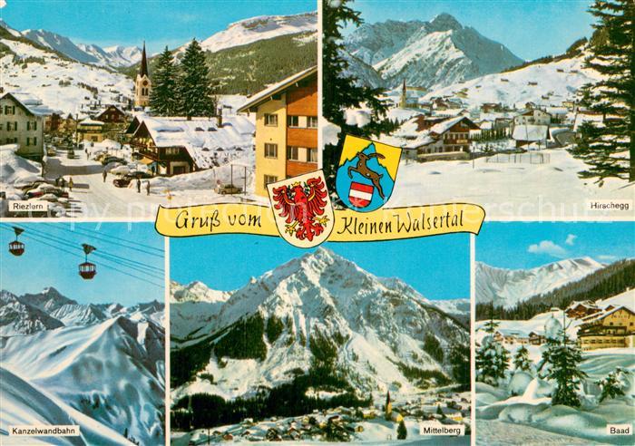 Riezlern Kleinwalsertal Vorarlberg mit Hirschegg Kanzelwandbahn Mittelberg und B