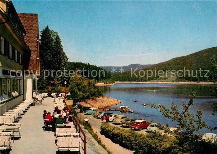 Schwarzenbachtalsperre Schwarzenbachhotel Terrasse