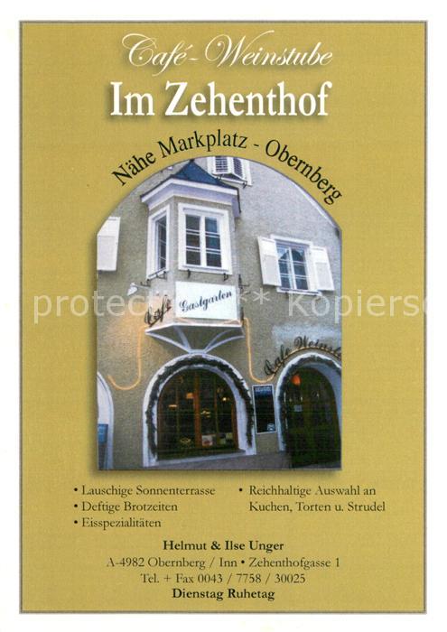 Obernberg  Inn Cafe Weinstube Im Zehenthof