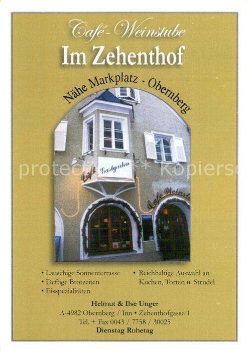 Obernberg  Inn Cafe Weinstube Im Zehenthof