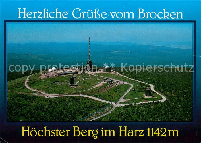 Brocken Harz Fliegeraufnahme mit Observatorium