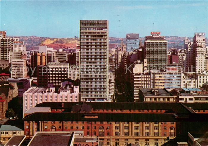 Johannesburg Gauteng City view showing President Hotel