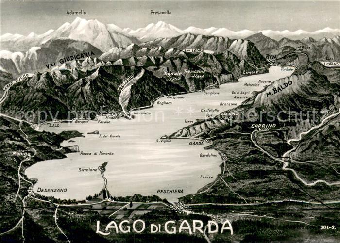 Lago di Garda Panoramakarte