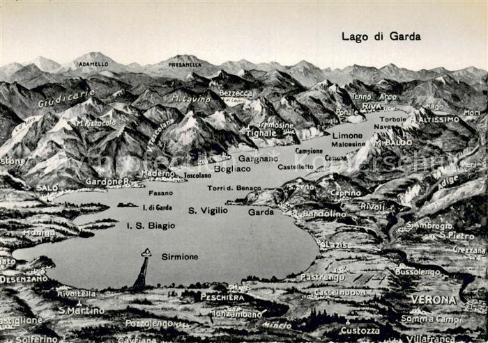 Lago di Garda Panoramakarte