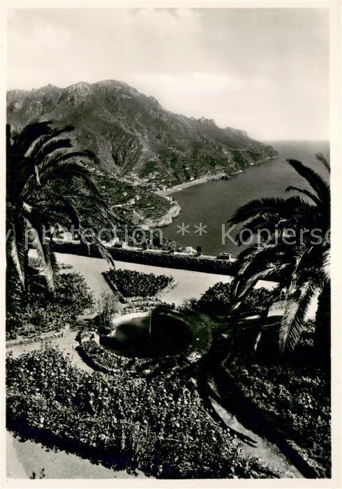 Ravello Amalfikueste Giardino dei Rufolo Panorama
