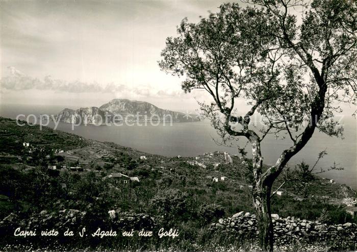 Capri Italia visto da S Agata sui du Golfi