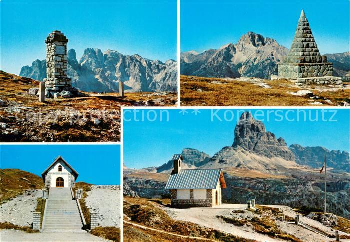 Monte Piana 2324m Dolomiti IT Chiesetta in memoria dei Caduti della Guerra 1915-