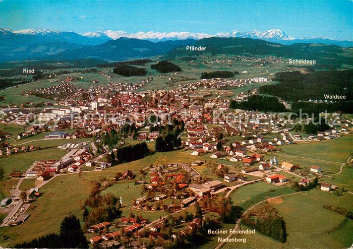 Lindenberg Allgaeu mit Vorarlberger und Schweizer Bergen