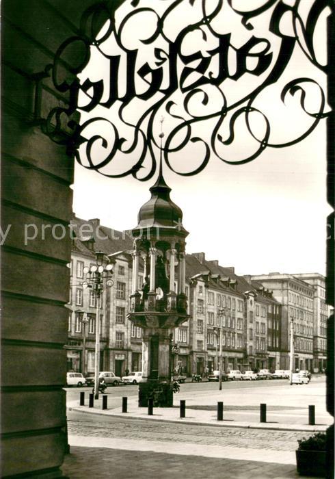MAGDEBURG  CITY Blick vom Rathaus zum Magedburger Reiter