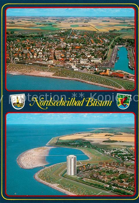 Buesum Nordseebad Fliegeraufnahmen Strandhotel