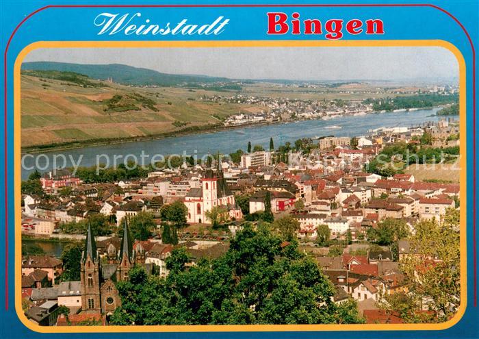 Bingen Rhein Fliegeraufnahme