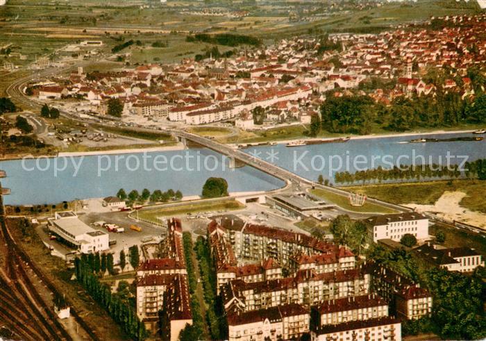 Kehl Rhein Fliegeraufnahme