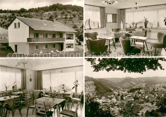 Oppenau Fremdenheim Haus Colonia Gastraeume Panorama