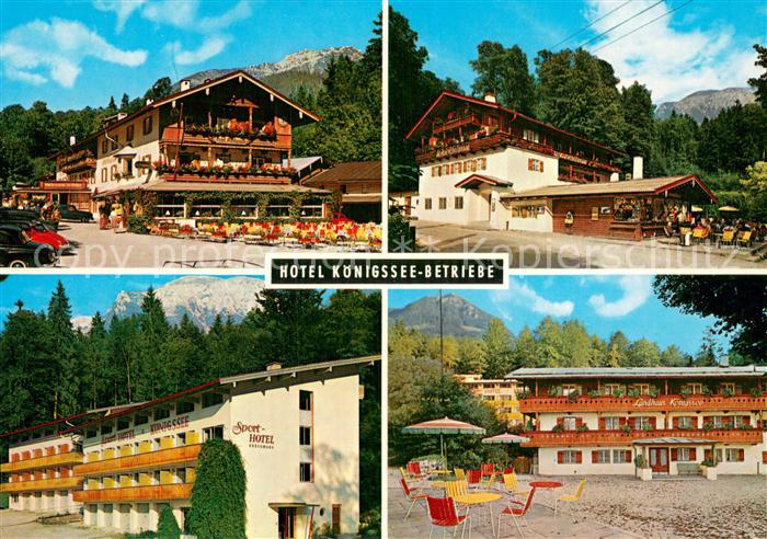 BERCHTESGADEN Bayern Hotel Koenigssee Betriebe Sporthotel Teilansichten