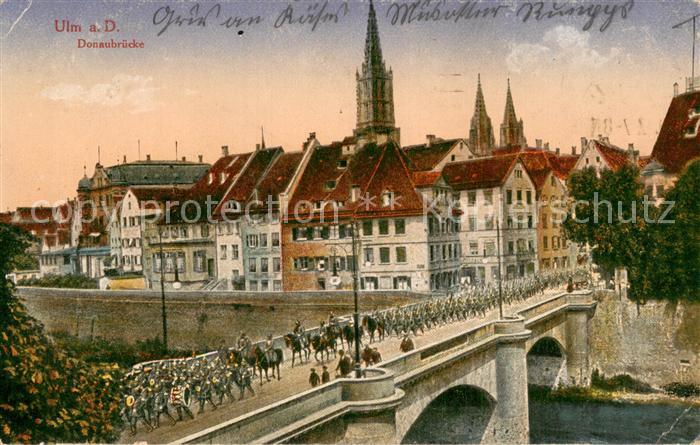 Ulm  Donau Muenster Donaubruecke