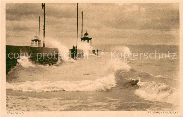 Friedrichshafen Bodensee Brandung Mole