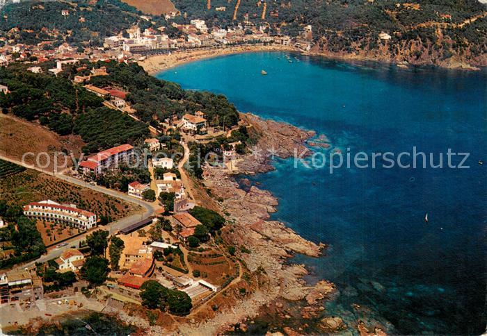 Calella de Mar ES y Llafranch Fliegeraufnahme