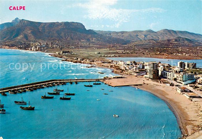 Calpe Calp Alicante ES Fliegeraufnahme
