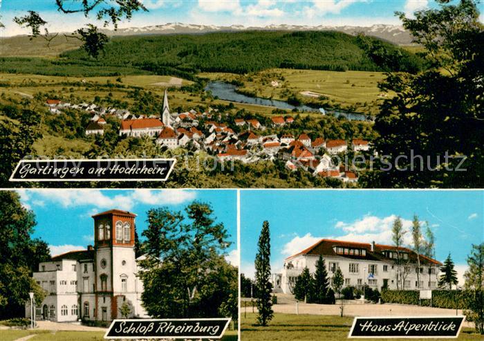 Gailingen Panorama Schloss Rheinburg Haus Alpenblick