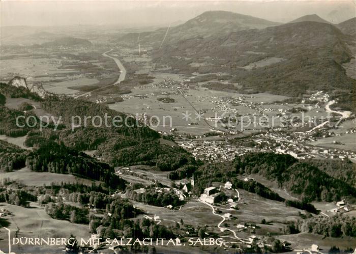 Duerrnberg Hallein AT Fliegeraufnahme mit Salzachtal