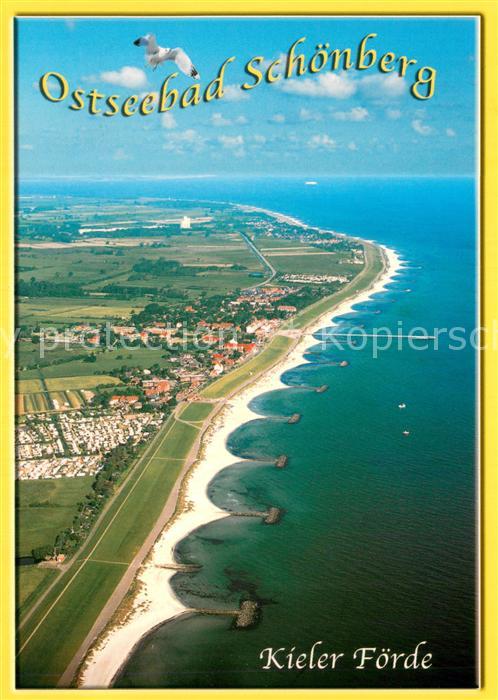 Schoenberg Holstein Ostseebad an der Kieler Foerde Fliegeraufnahme