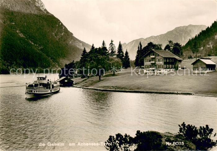 Achensee Die Gaisalm Fahrgastschiff