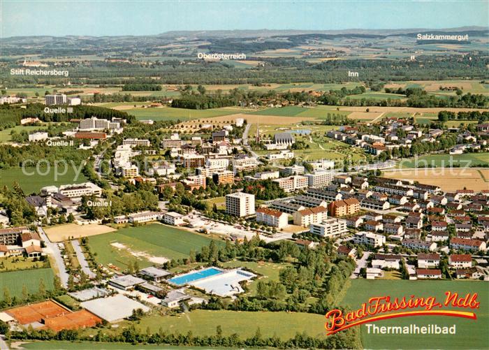 Bad Fuessing Thermalheilbad Quelle 1 Quelle 2 Quelle 3 Fliegeraufnahme