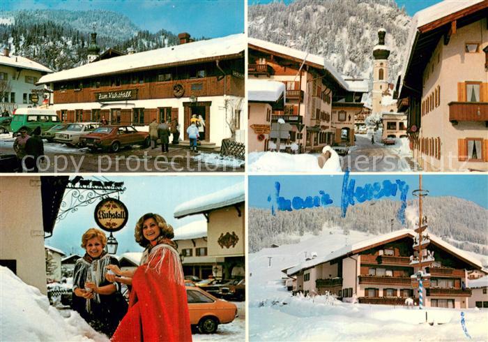 Reit Winkl Gasthaus Zum Kuhstall Ortspartie Geschwister Hellwig