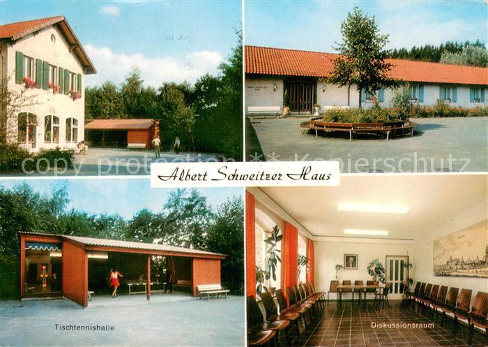 Lindenfels Odenwald Albert Schweitzer Haus Tischtennishalle Diskussionsraum