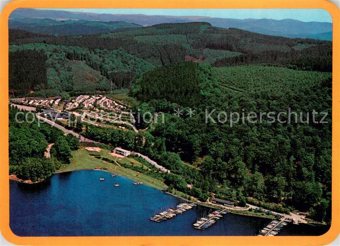 Biggesee Erholungsanlage Waldenburger Bucht Fliegeraufnahme