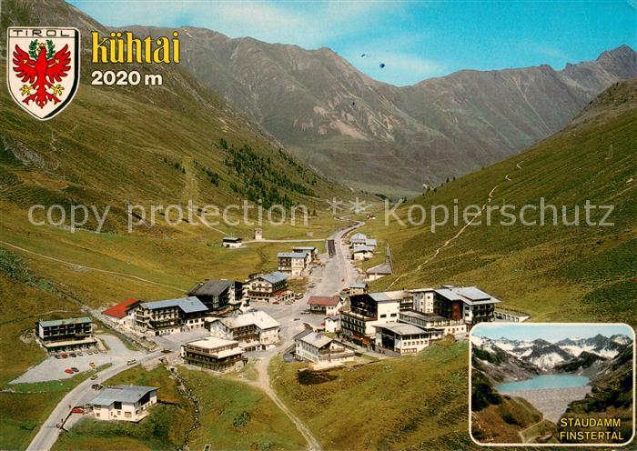Kuehtai Fliegeraufnahme Staudamm Finstertal